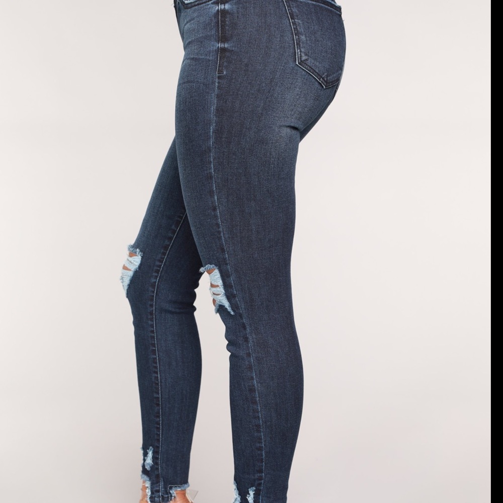 Dark Denim ankle jeans